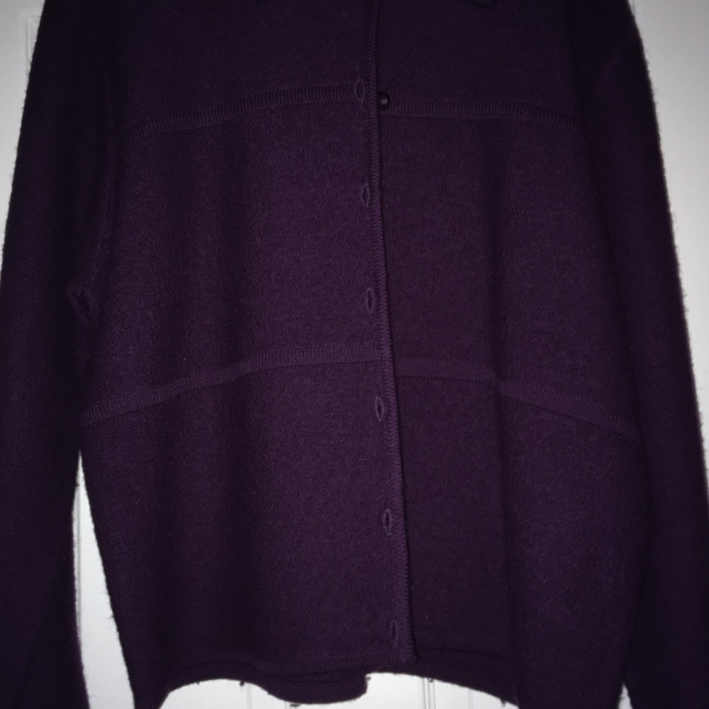 Karen Scott purple wool sweater